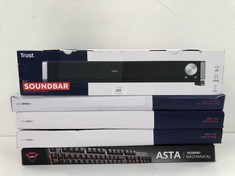 4 X TRUST KEYBOARDS VARIOUS MODELS INCLUDING SOUNDBAR - LOCATION 52A.