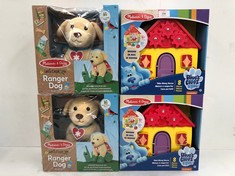 4 X MELISSA & DOUG SETS INCLUDING RANGER DOG SET - LOCATION 36A.