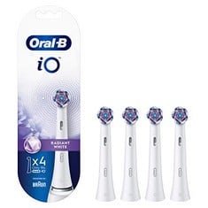 12 X ORAL-B IO RADIANT WHITE ELECTRIC TOOTHBRUSH REFILLS, 4-PACK, WHITE - ORIGINAL - LOCATION 20A.