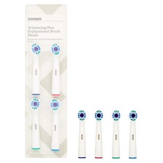 23 X  BRAND -SOLIMO WHITENING PLUS TOOTHBRUSH HEADS, 2 PACKS OF 4 HEADS - LOCATION 20A.