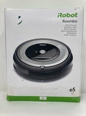 IROBOT ROOMBA E5154 WIFI, OPTIMAL ROBOT HOOVER FOR PETS, HIGH POWER SUCTION, 2 RUBBER BRUSHES, CARPETS AND FLOORS, DIRT DETECT, PERSONALISED SUGGESTIONS, COMPATIBLE WITH VOICE ASSISTANTS.