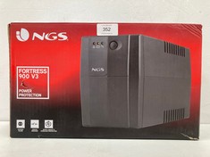 NGS FORTRESS900V3 - UNINTERRUPTIBLE POWER SUPPLY SAI, OFF LINE UPS 600 VA, CONSTANT OUTPUT VOLTAGE 360W FOR 2 SCHUKO SOCKETS (NO POWER ON) - LOCATION 13B.