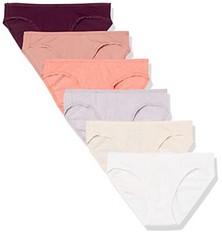 17 X COTTON BIKINI BOTTOMS (AVAILABLE IN LARGE SIZES) WOMEN'S, PACK OF 6, NEUTRAL SHADES, 44 - LOCATION 21B.