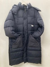 REPLAY QUILTED COAT NAVY BLUE SIZE XL - LOCATION 41B.