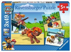 10 X RAVENSBURGER - PAW PATROL B PUZZLE, COLLECTION 3 X 49, 3 PUZZLES OF 49 PIECES, PUZZLE FOR CHILDREN, RECOMMENDED AGE 5+ YEARS - LOCATION 34B.