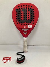 PADEL RACKET BRAND WILSON RED COLOUR - LOCATION 18B.