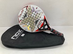 NOX PADEL RACKET WHITE AND RED (DAMAGED) - LOCATION 14B.