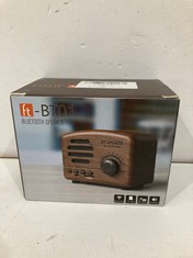 16 X LOCAL MAKES A COMEBACK - RETRO BLUETOOTH SPEAKER, WIRELESS SMART RADIO, BASS, AUDIO CARD, CREATIVE MINI GIFT, BLACK - LOCATION 15B.