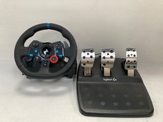 LOGITECH G29 DRIVING FORCE STEERING WHEEL AND PEDALS (NO CHARGER) - LOCATION 28B.