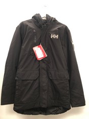 HELLY HANSEN MONTES PARKA DOWN JACKET, MEN'S, BLACK, L - LOCATION 1C.