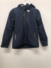 HELLY HANSEN CHILDREN'S JACKET BLUE COLOUR SIZE 14 - LOCATION 5C.