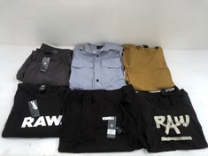 6 X RAW CLOTHING ITEMS VARIOUS SIZES AND MODELS INCLUDING T-SHIRT SIZE M BLACK - LOCATION 46C.