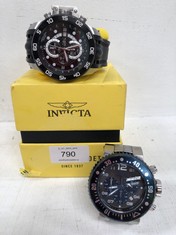 2 X INVICTA WATCHES MODEL 25074 AND MODEL 19251(HAS SOME SCRATCHES ON THE DIAL) - LOCATION 6C.