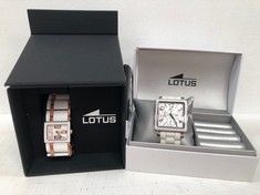 2 X LOTUS WATCHES MODEL 15598 AND MODEL 15740 -LOCATION 6C.