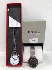 2 X BREIL WATCHES MODEL EW0509 AND MONDAINE MODEL 30316 - LOCATION 6C.