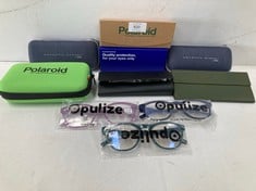 10 X VARIOUS MAKES AND MODELS OF GLASSES INCLUDING POLAROID GLASSES MODEL PLD D453 - LOCATION 2C.