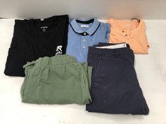 5 X JACK JONES CLOTHING ITEMS INCLUDING ORANGE BUTTON DOWN SHIRT SIZE M - LOCATION 7C.