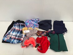 VARIETY OF SWIMMING COSTUMES IN DIFFERENT SIZES AND SIZES INCLUDING BLUE BUGATTI SWIMMING COSTUME SIZE XL - LOCATION 31C.