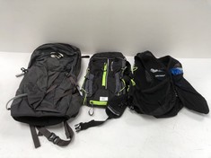 3 X BACKPACKS INCLUDING OSPREY HEEL 22(SPOTTED) - LOCATION 51C.