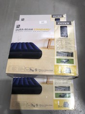 3 X INTEX DURABEAM STANDARD INFLATABLE MATTRESSES - LOCATION 44C.