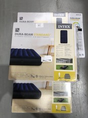 3 X INTEX DURABEAM STANDARD INFLATABLE MATTRESSES - LOCATION 44C.