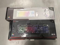 4 X KEYBOARDS INCLUDING MARS GAMING 4IN1 - LOCATION 40C.