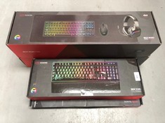 4 X MARS GAMING ITEMS INCLUDING GAMING COMBO MCP-RGB3 - LOCATION 36C.