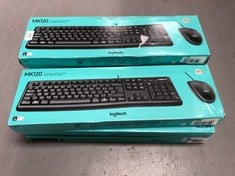 7 X LOGITECH MK120 KEYBOARDS - LOCATION 36C.