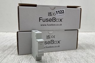 2 X FUSEBOX ADRB DIN RAIL BLANK 1 MODULE CIRCUITS: LOCATION - C10