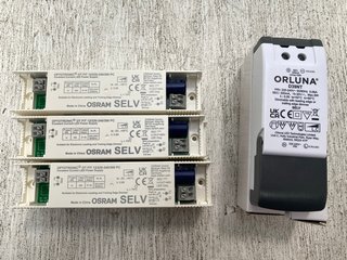 QTY OF OSRAM SELV OPTOTRONIC OT FIT 12/220-240/300 COMPONENTS TO INCLUDE 2 X ORLUNA DIMMING LED DRIVERS: LOCATION - C6