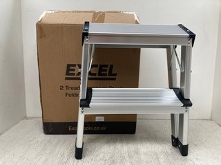 EXCEL 2 TREAD ALUMINIUM FOLDING STOOL: LOCATION - D2