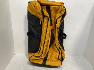 SAMSONITE LARGE DUFFLE TRAVEL BAG IN YELLOW & BLACK: LOCATION - WA9