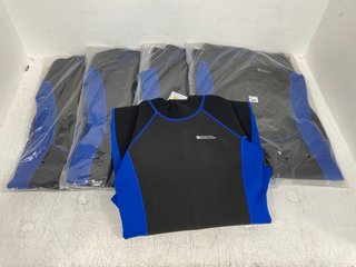 5 X KIDS MOUNTAIN WAREHOUSE FULL LENGTH WETSUITS IN BLACK/BLUE : AGE 13 YRS: LOCATION - A5