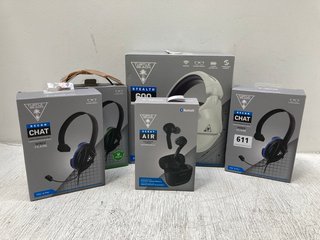 5 X ASSORTED TURTLE BEACH GAMING HEADSETS TO INCLUDE TURTLE BEACH STEALTH 600 GEN 2 WIRELESS HEADSET: LOCATION - B3