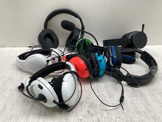 QTY OF ASSORTED GAMING HEADSETS TO INCLUDE TURTLE BEACH RECON 50X: LOCATION - B4