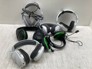 QTY OF ASSORTED GAMING HEADSETS TO INCLUDE TURTLE BEACH HEADSET IN WHITE: LOCATION - B4