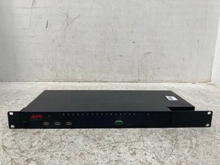 APC KVM1116R 2G 16 PORT 1 REMOTE USER RACK MOUNTED KVM SWITCH : RRP £1371.37: LOCATION - B6