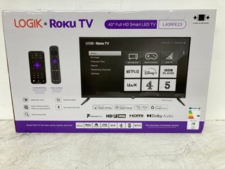 LOGIK ROKU TV 40" FULL HD SMART TV MODEL: L40RFE23 RRP: £170: LOCATION - B1