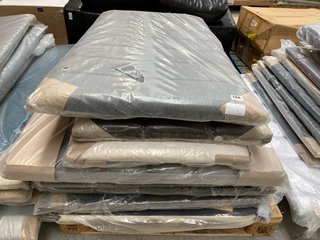 PALLET OF ASSORTED BED HEADBOARDS IN VARIOUS COLOURS: LOCATION - A2 (KERBSIDE PALLET DELIVERY)