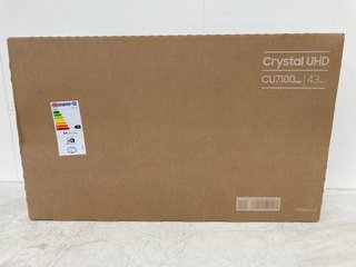 SAMSUNG CRYSTAL UHD 43" TV MODEL: UE43CU7100K RRP: £341: LOCATION - B1