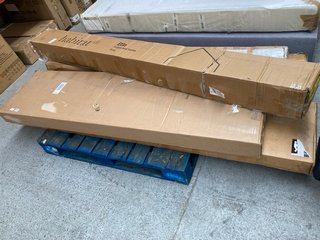 PALLET OF ASSORTED FURNITURE ITEMS TO INCLUDE HABITAT ELIN SINGLE BED FRAME - GREY (INCOMPLETE): LOCATION - A5 (KERBSIDE PALLET DELIVERY)