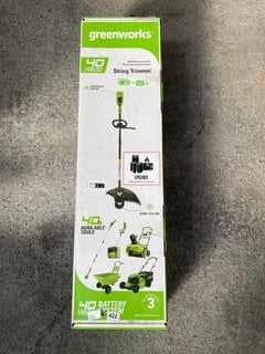 GREENWORKS 40V BATTERY POWERED STRING TRIMMER: LOCATION - AR11