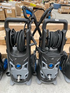 2 X PW50 PRESSURE WASHERS 2500W IN BLACK/GREY: LOCATION - A4