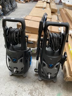 2 X PW50 PRESSURE WASHERS 2500W IN BLACK/GREY: LOCATION - A4