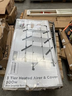 PALLET OF ASSORTED HOUSEHOLD ITEMS TO INCLUDE BLACK+DECKER 3 TIER HEATED AIRER & COVER 300W: LOCATION - A6 (KERBSIDE PALLET DELIVERY)