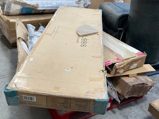 PALLET OF ASSORTED FURNITURE ITEMS TO INCLUDE ICKLE BUBBA SNOWDON WARDROBE IN WHITE (BOX 1 OF 3 ONLY): LOCATION - B6 (KERBSIDE PALLET DELIVERY)