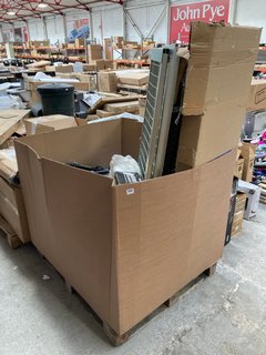 PALLET OF ASSORTED BIKE/CAR ITEMS TO INCLUDE TUBULAR DOG GUARD AND MAYPOLE HEAVY DUTY REMOVABLE SECURITY POST: LOCATION - B7 (KERBSIDE PALLET DELIVERY)