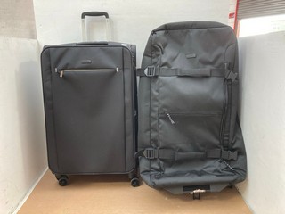 2 X JOHN LEWIS AND PARTNERS LARGE BLACK SUITCASES: LOCATION - AR2