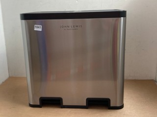 JOHN LEWIS AND PARTNERS 2 SECTION 60L PEDAL BIN IN SILVER: LOCATION - AR3