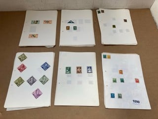 A LARGE COLLECTION OF VINTAGE HUNGARIAN STAMPS ON SHEETS: LOCATION - AR7